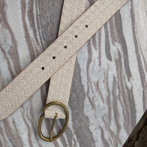 Lucky Brand Accessories - Lucky brand ivory off white embroidered belt Lucky Brand Accessories - Lucky brand ivory off white embroidered belt
